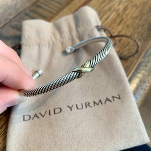 David Yurman X Bracelet with Gold